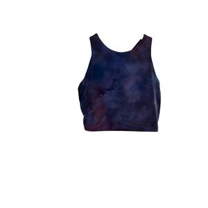 Athleta Tie Dye Crop Top Sleeveless Workout Tank Athletic Activewear Size S